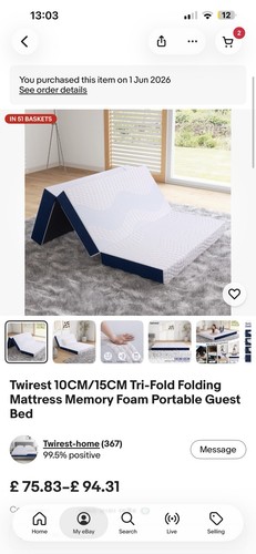 New king size folding mattress - size,