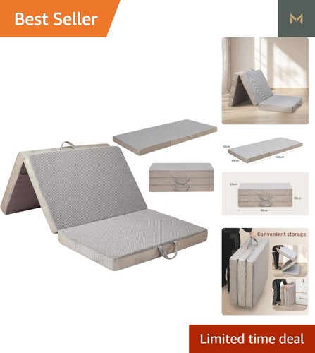 Tri fold memory foam mattress - foam,